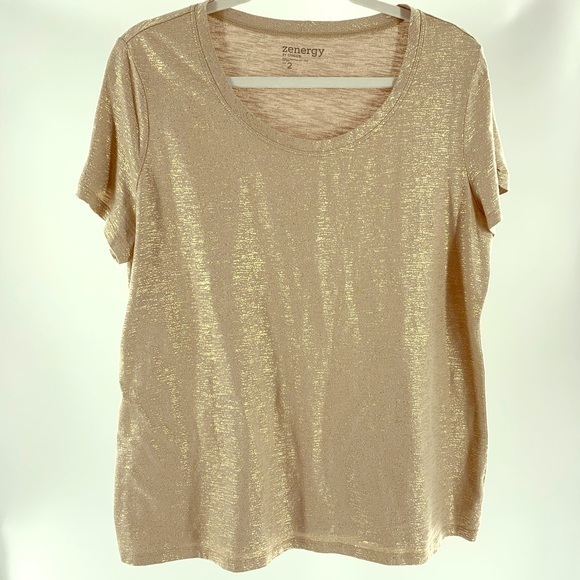 Zenergy by Chico’s size 2. Gold Flambé - Picture 1 of 6